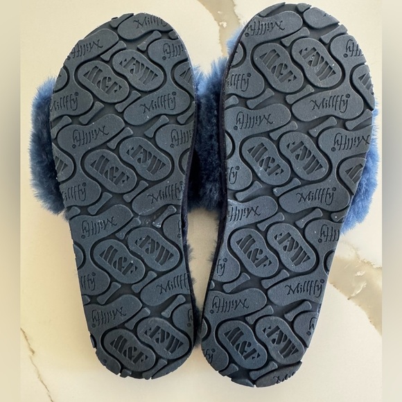 Blue Fuzzy Slippers - Picture 3 of 3